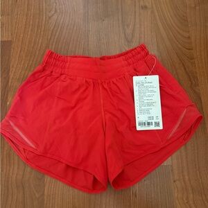 Lulu Women's Red Athletic Shorts